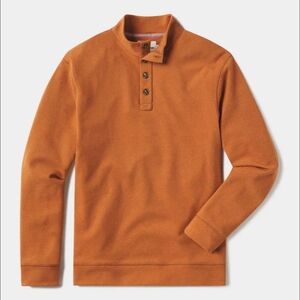 The Normal Brand Men's Rust Puremeso Button Popover Shirt Large